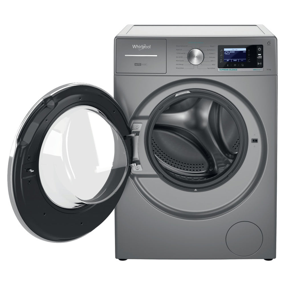 Whirlpool Supreme Silence 10KG 1400RPM Freestanding Washing Machine - Silver | W8 09ADS SILENCE UK from Whirlpool - DID Electrical