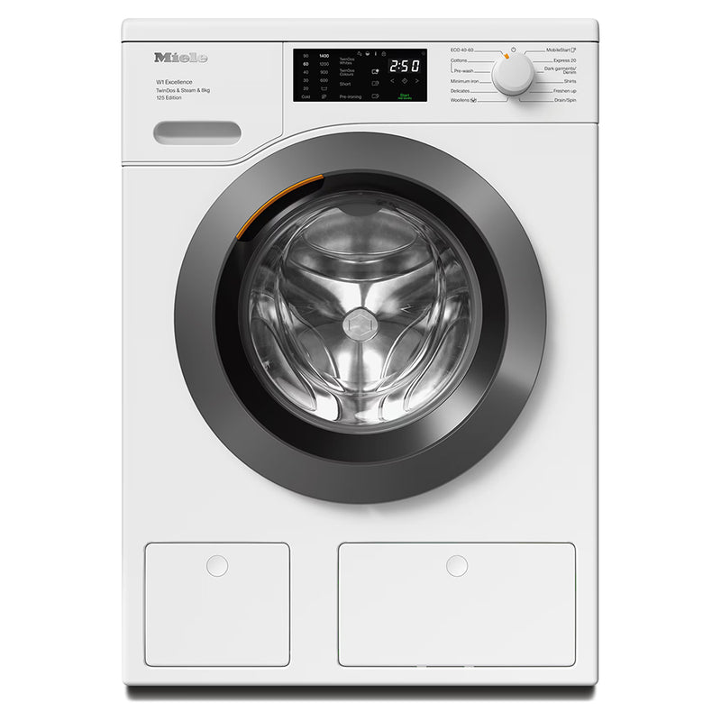 Miele 8KG 1400 RPM Freestanding Washing Machine - Lotus White | WEB685 from Miele - DID Electrical