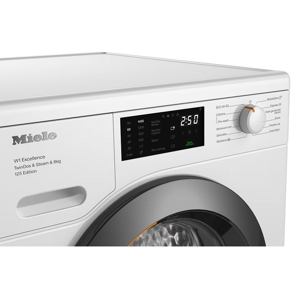 Miele 8KG 1400 RPM Freestanding Washing Machine - Lotus White | WEB685 from Miele - DID Electrical