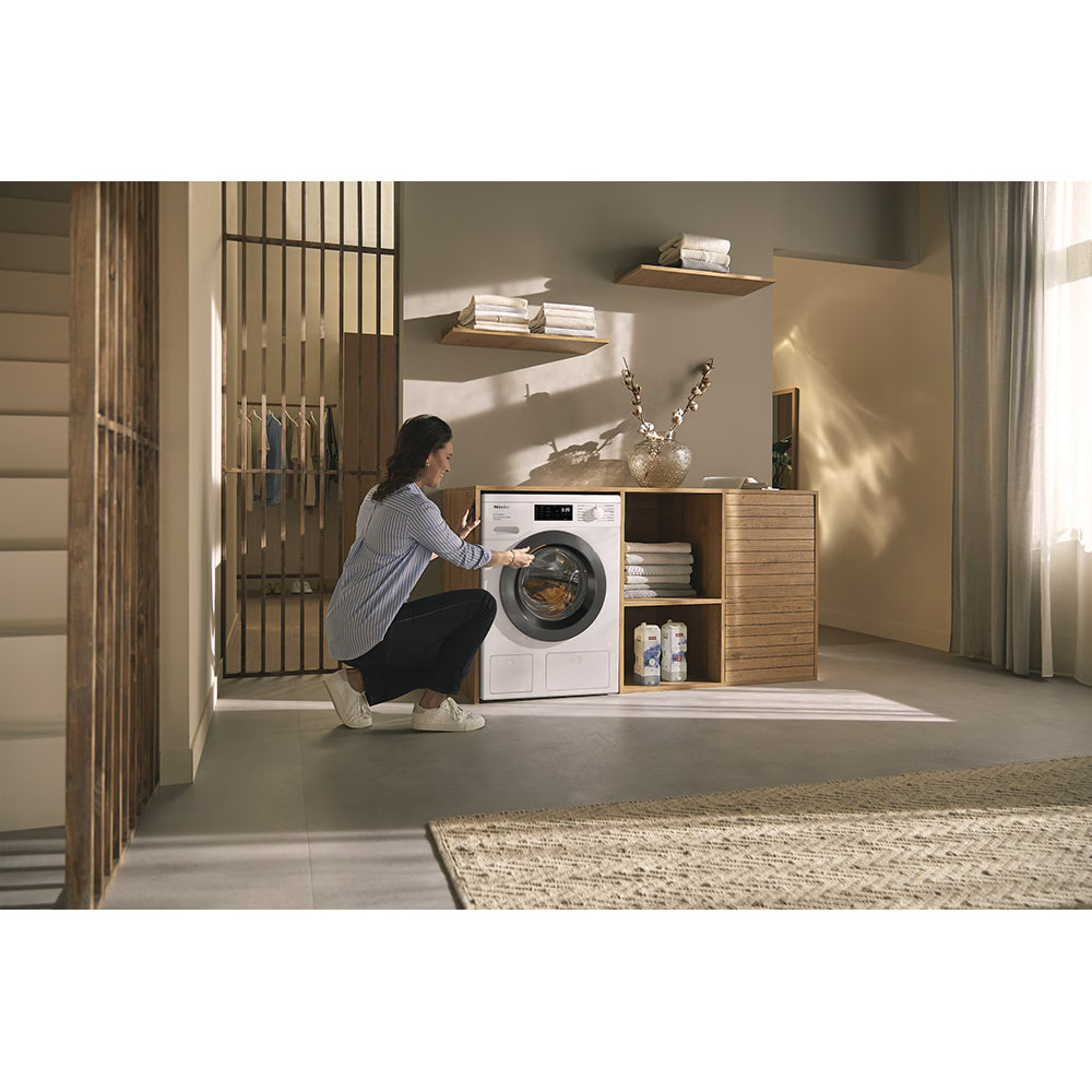 Miele 8KG 1400 RPM Freestanding Washing Machine - Lotus White | WEB685 from Miele - DID Electrical