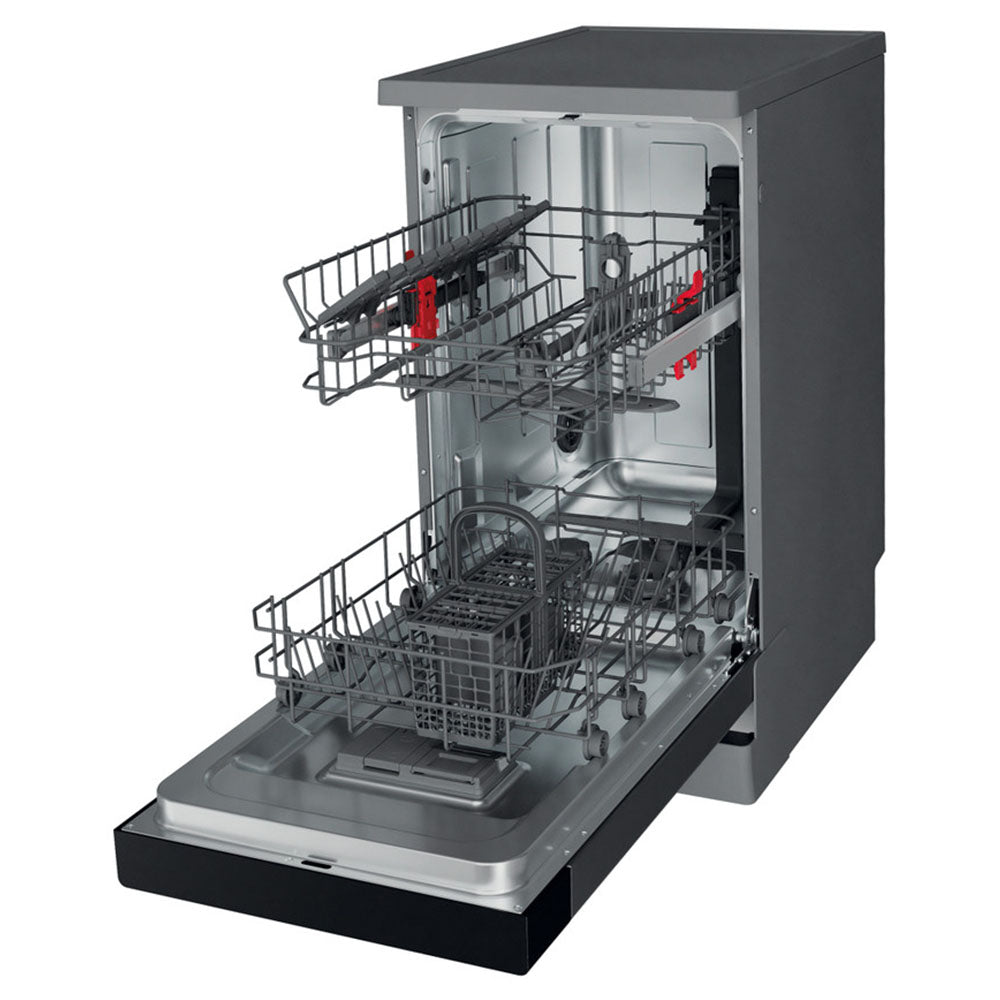 Whirlpool 45CM Freestanding Slimline Dishwasher - Inox | WF9E 2B19 X UK from Whirlpool - DID Electrical