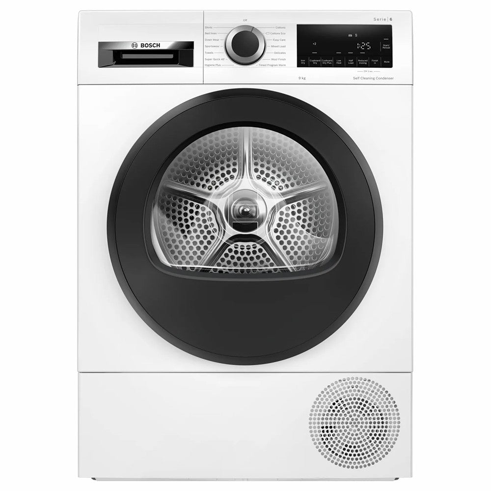 Bosch Series 6 9KG Freestanding Condenser Tumble Dryer - White | WQG245A0GB from Bosch - DID Electrical