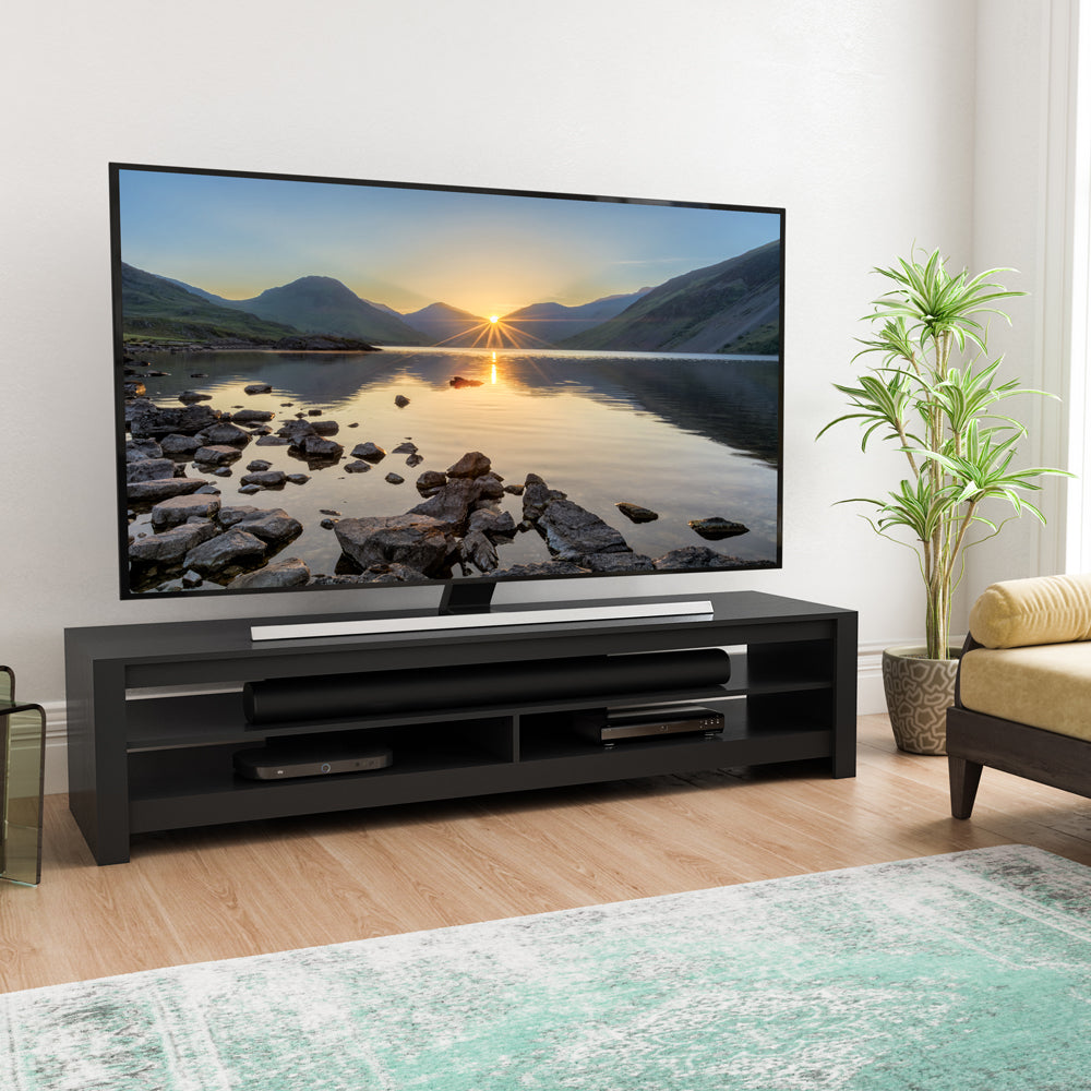 AVF Calibre 1.8M TV Stand - Black Oak | CA180RBO from AVF - DID Electrical