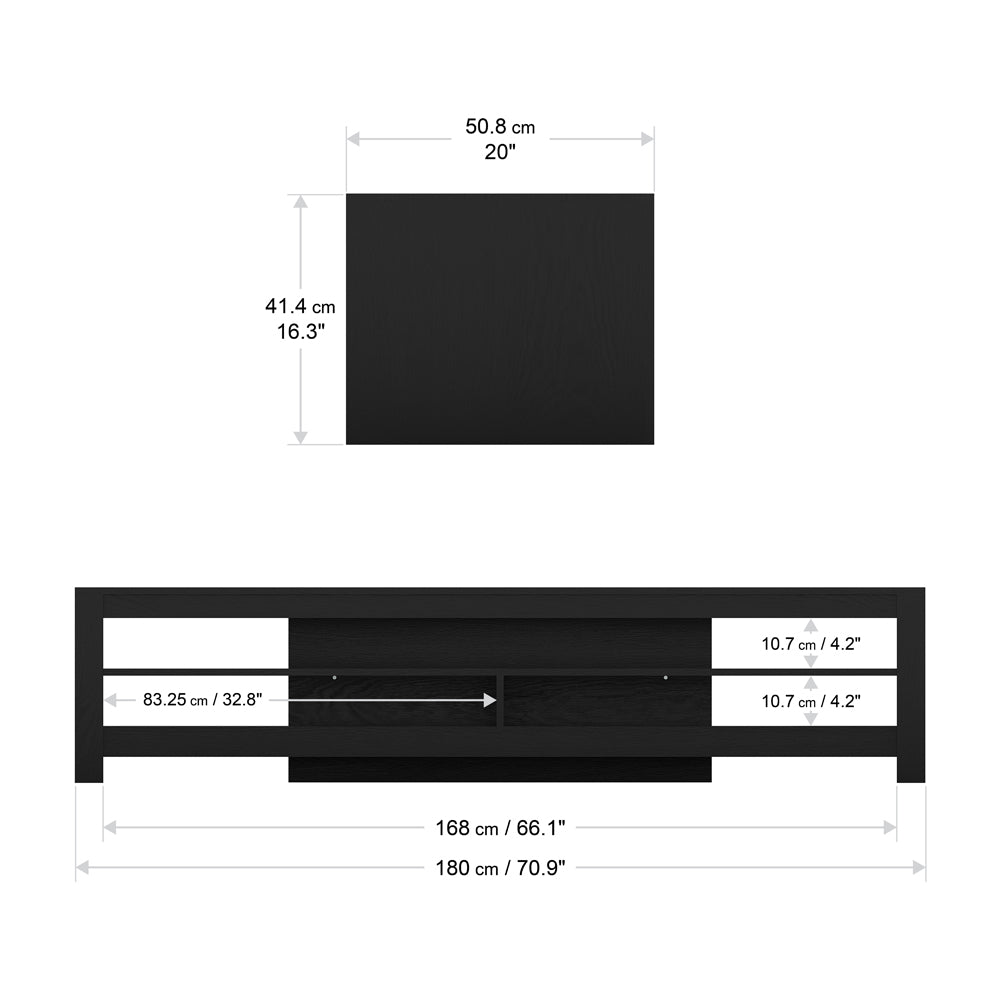 AVF Calibre 1.8M TV Stand - Black Oak | CA180RBO from AVF - DID Electrical