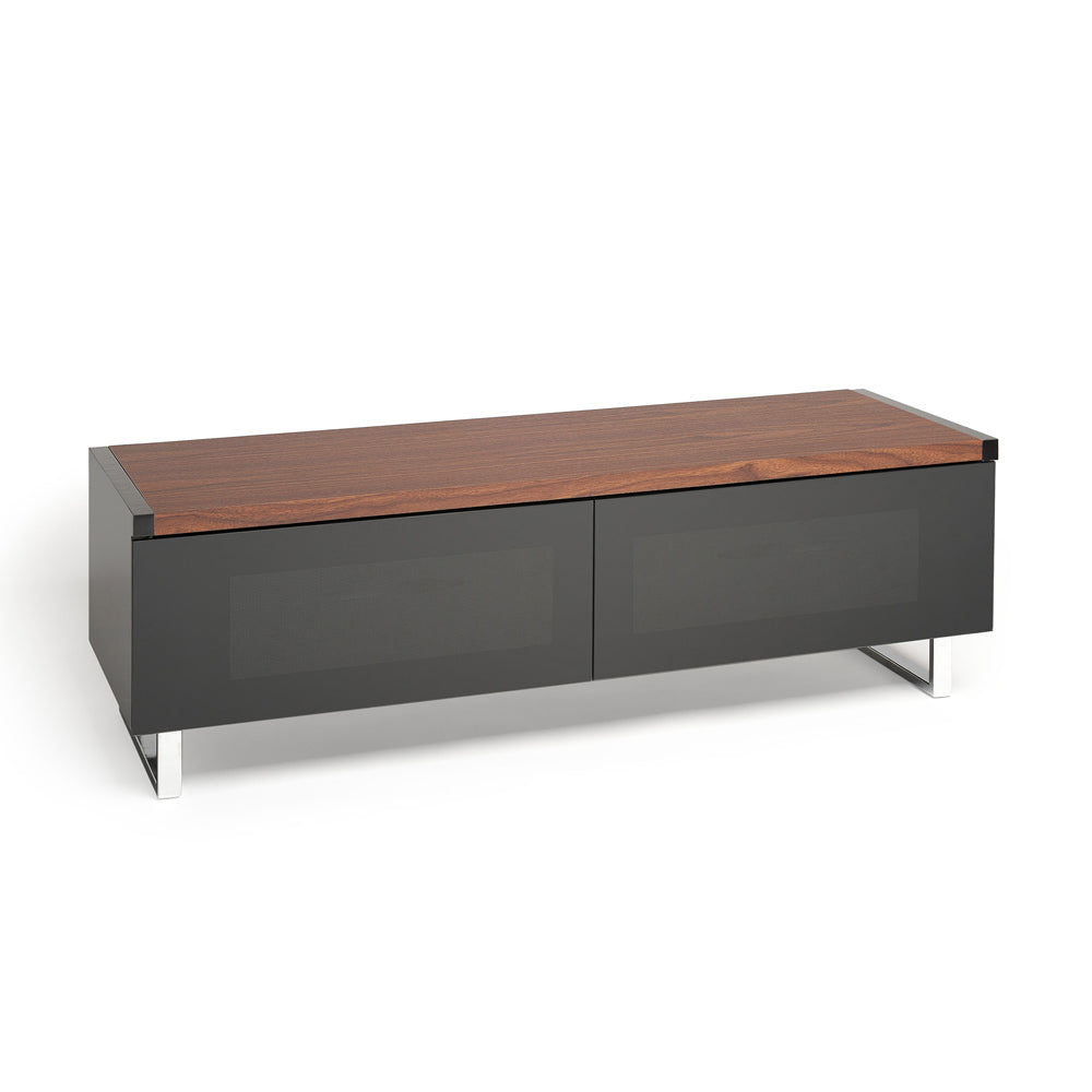 AVF Panorama 1.2m TV Stand with Reversible Top - Walnut &amp; Black | PM120WB from AVF - DID Electrical