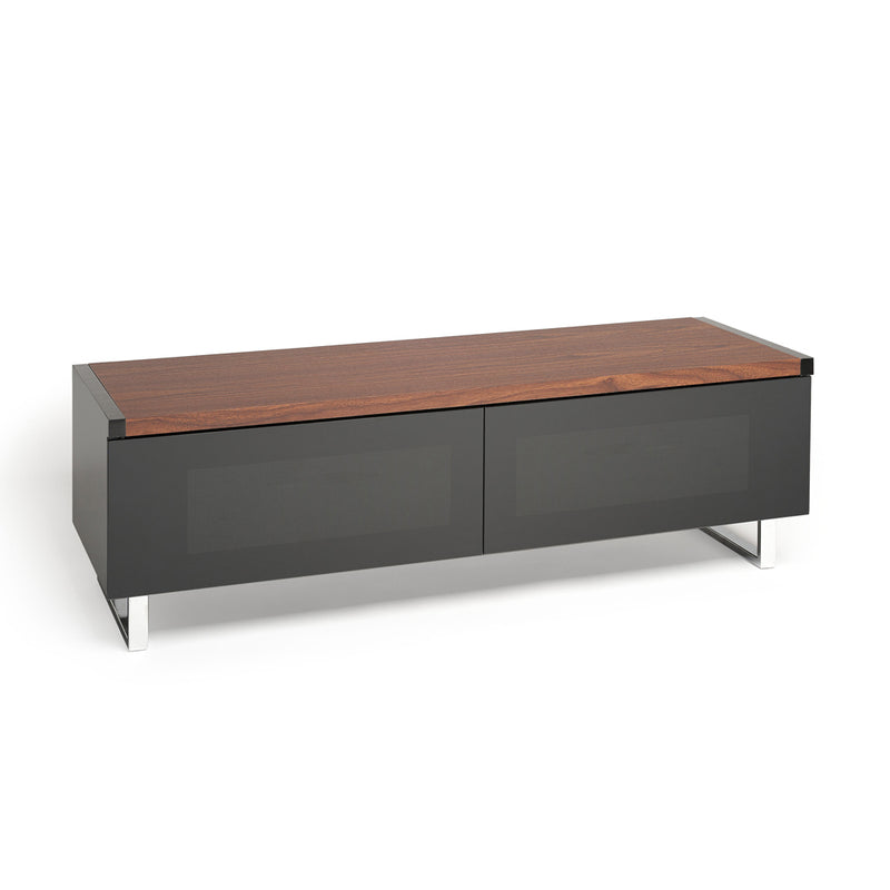 AVF Panorama 1.2m TV Stand with Reversible Top - Walnut & Black | PM120WB from AVF - DID Electrical