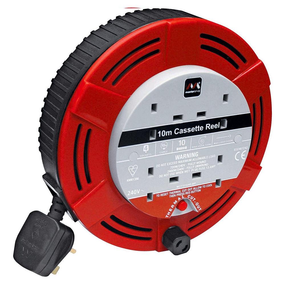 Fleming 10M Extension Cable Reel - Red | RREEL from DID Electrical - guaranteed Irish, guaranteed quality service. (6890737467580)