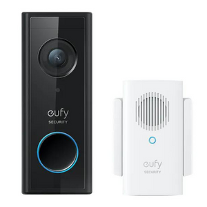 Eufy 1080P Wireless Video Doorbell Slim - Black | E8220311