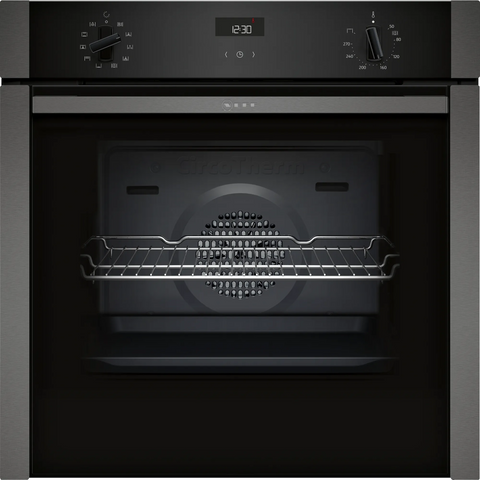 Neff N 50 71L Built-In Electric Single Oven - Graphite Grey | B3ACE4HG0B