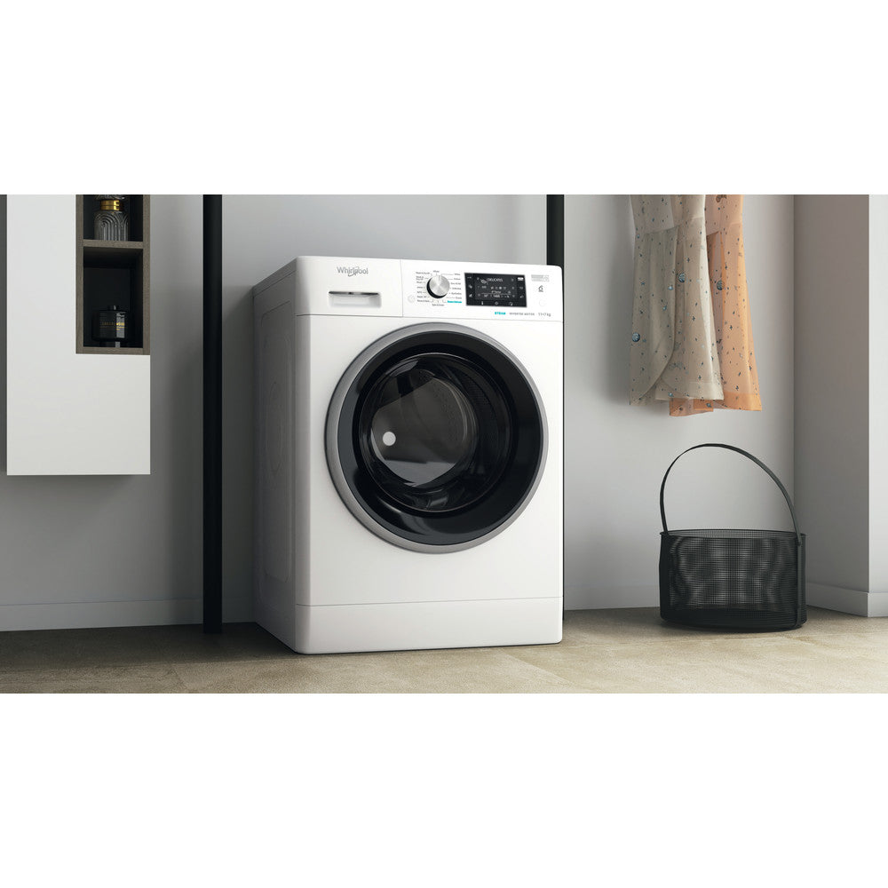 Whirlpool 11KG/7KG 1351 Spin Freestanding Washer Dryer - White | FWDD1174269BSVUK from Whirlpool - DID Electrical