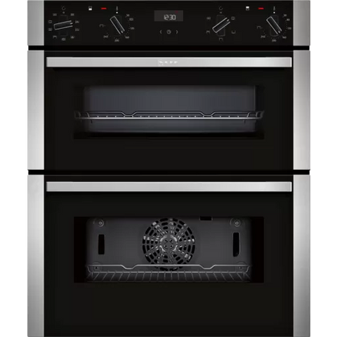 Neff N 50 Built-Under Electric Double Oven - Stainless Steel | J1ACE2HN0B