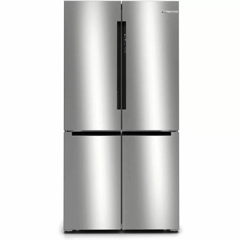 Bosch Serie 6 605L Freestanding French Door Fridge Freezer with Anti-fingerprint - Stainless Steel | KFN96APEAG