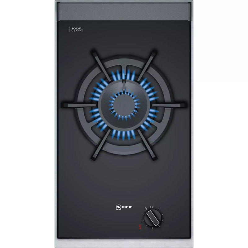 Neff N 90 Domino 30CM Built-In Gas Hob - Black & Stainless Steel | N23TA19N0 from Neff - DID Electrical