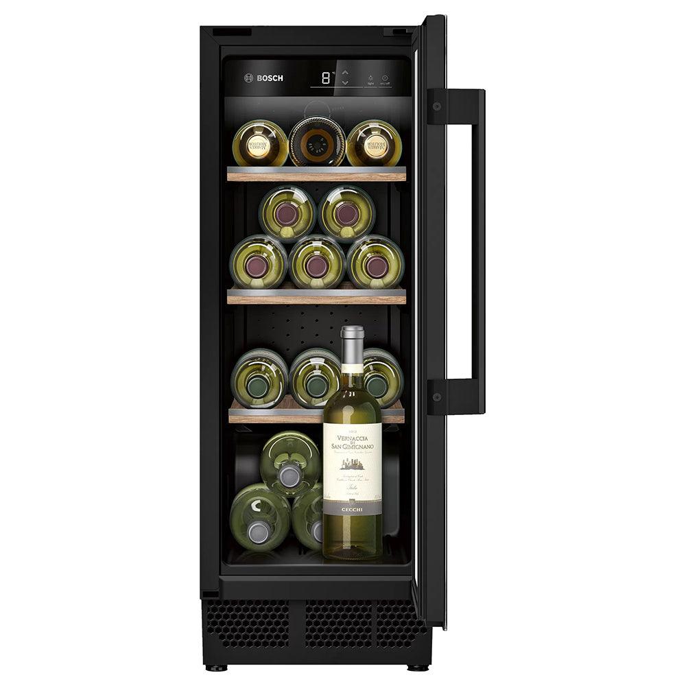 Bosch Serie 6 58L Built Under Wine Cooler Black KUW20VHF0G