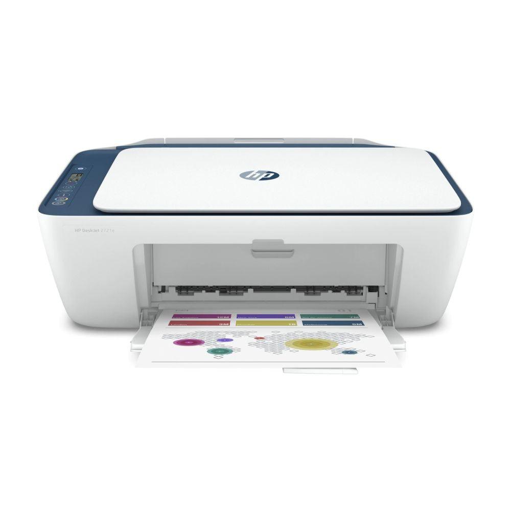 HP Deskjet All-in-One Wireless Colour Printer - White | 2721E (7105851031740)