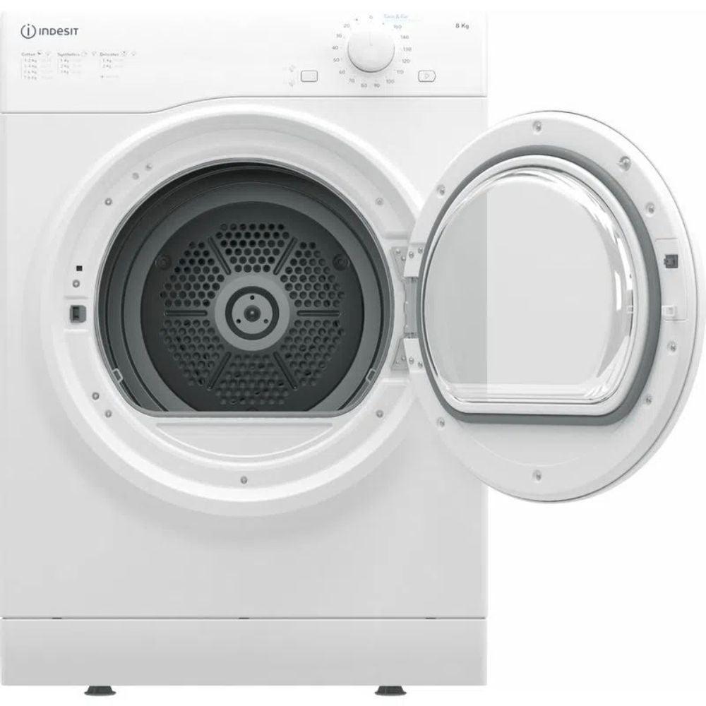 Indesit 8KG Freestanding Air-vented Tumble Dryer - White | I1D80WUK (7151297233084)