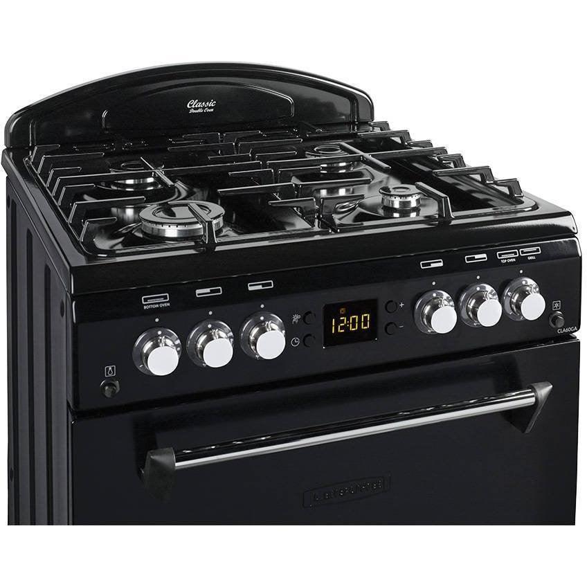 Leisure Classic 60cm Gas Cooker - Black | CLA60GAK from DID Electrical - guaranteed Irish, guaranteed quality service. (6890751590588)