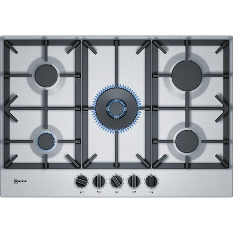 Neff 75cm 5 Burner Gas Hob - Stainless Steel | T27DS59N0